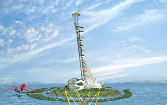 深圳摩天塔 未来九大绿色建筑:海水温室让撒哈拉变绿洲(2)