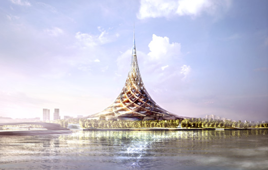 莫斯科水晶岛 未来九大绿色建筑:海水温室让撒哈拉变绿洲(3)